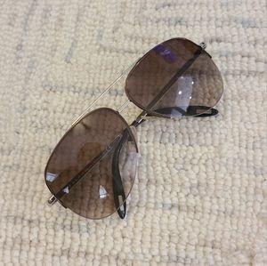 Ralph Lauren Oversized Brown Aviators